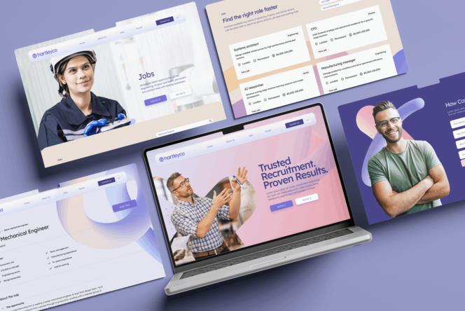 Hartley Website Mockup 5 Page